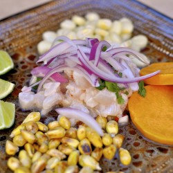 Ceviche peruano, un plato fresco y sano, perfecto para el verano.
