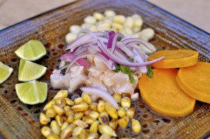 Ceviche peruano, un plato fresco y sano, perfecto para el verano.